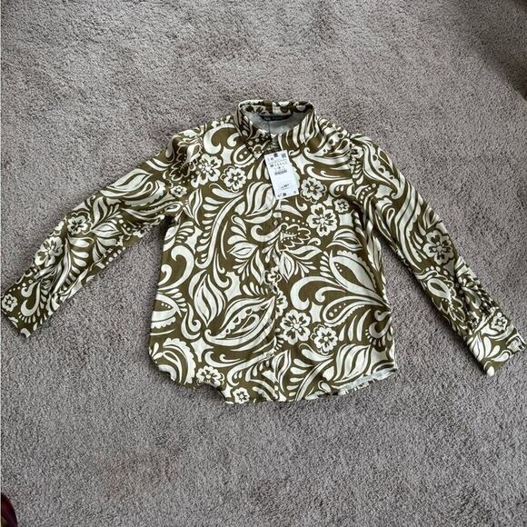 ZARA PRINTED SHIRT - SIZE M - BRAND NEW WITH TAG - Picture 5 of 15